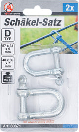 SHACKLE SET | D-TYPE | 2 PCS. (80871)