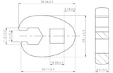CROWFOOT SPANNER | 10 MM (3/8") DRIVE | 11 MM (1756-11)