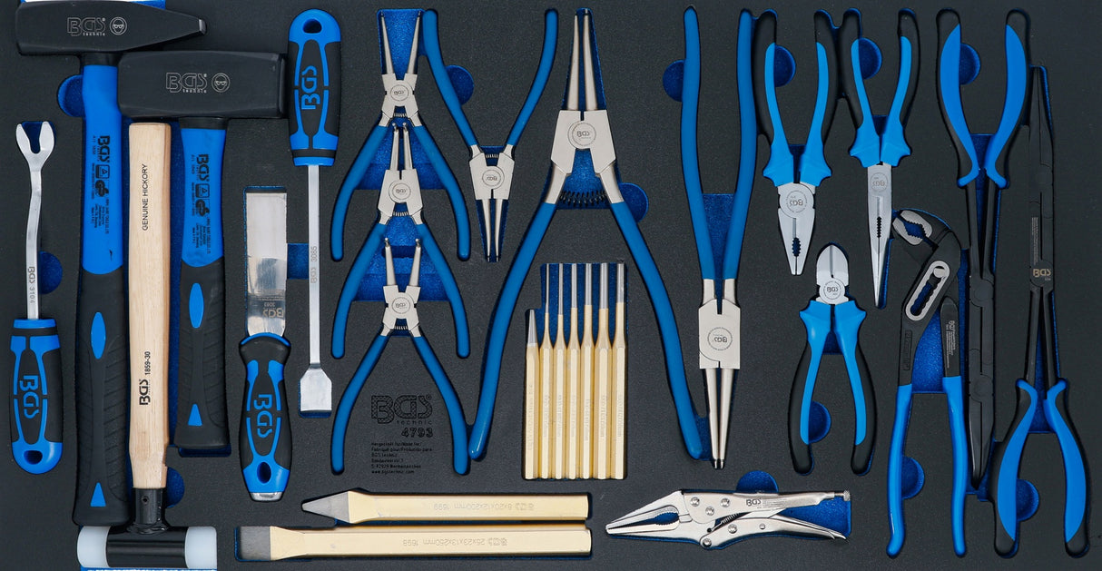 TOOL TRAY XL: HAMMER, PLIERS AND CHISEL SET | 28 PCS. (4793)