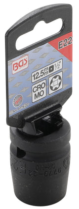 IMPACT SOCKET E-STAR | 12.5 MM (1/2") DRIVE | E22 (9779-22)