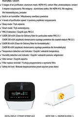 AIR PURIFIER | POWER 55W | 330 M3 / H (66934)