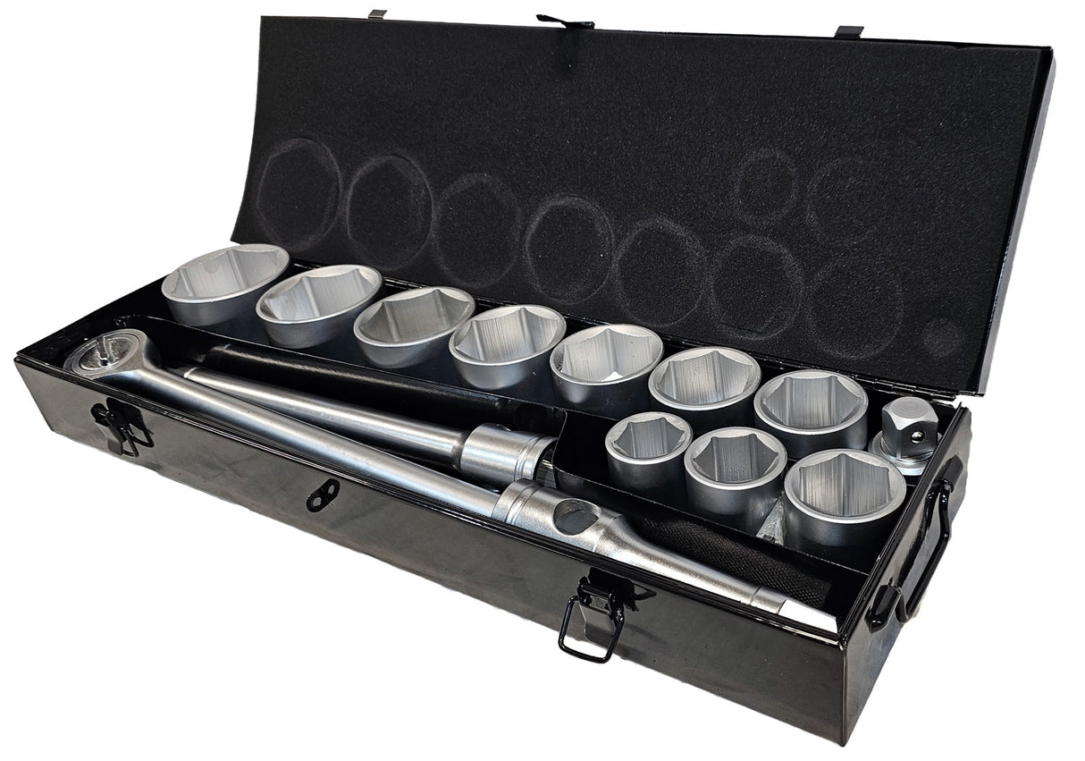SOCKET AND WRENCH SET 6-POINT | 25 MM (1") | 36 - 80 MM | 15 PCS. (SS1501)