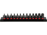 IMPACT SOCKETS WITH TORX HOLES | T10 - T70 | 3/8" | 13 PCS (YT-10668)