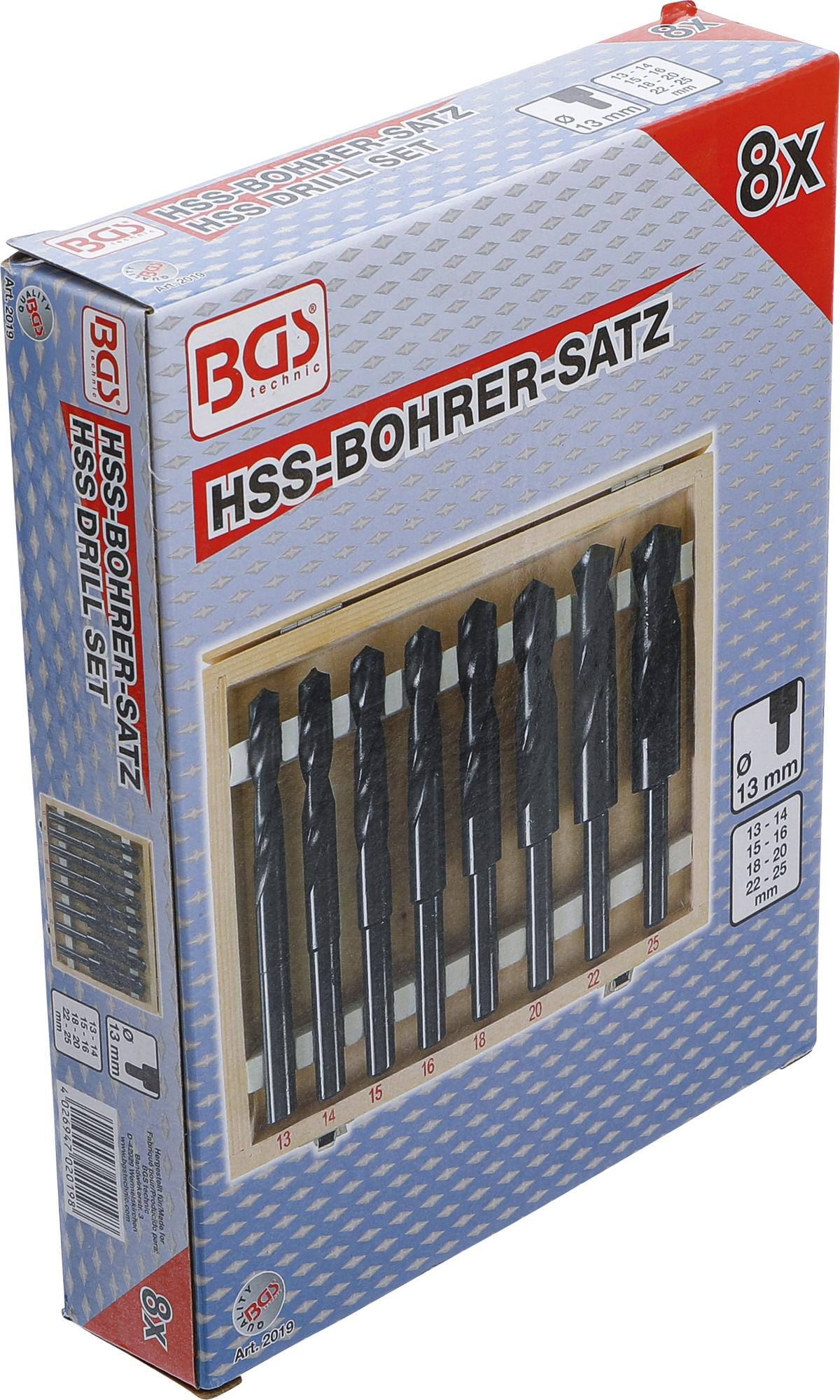 HSS DRILL SET | 13 - 25 MM | 8 PCS. (2019)