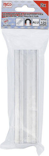 BENCH VICE JAW PROTECTORS | ALUMINIUM | 125 MM | 2 PCS. (9284)
