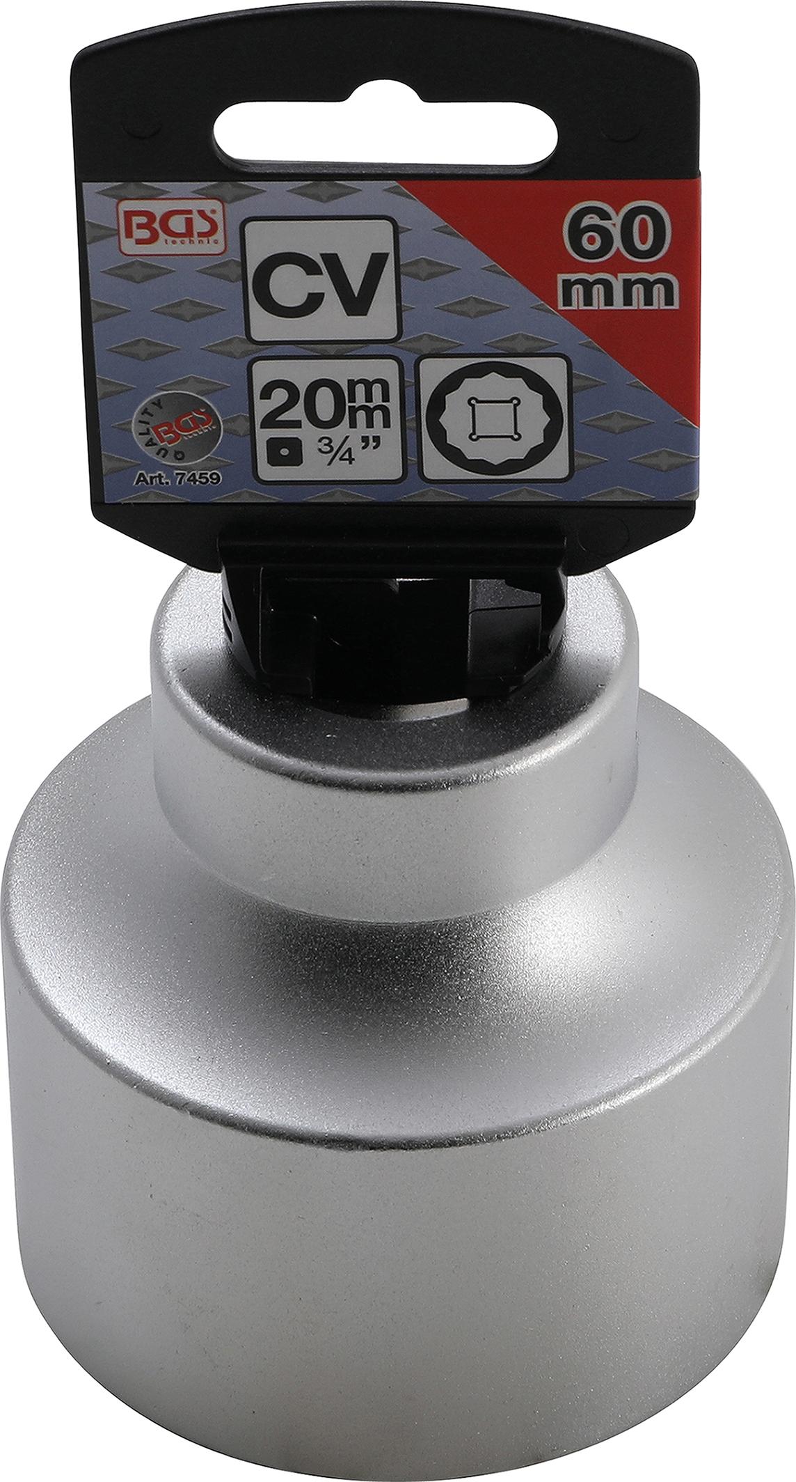 SOCKET, 12-POINT | 20 MM (3/4") DRIVE | 60 MM (7459)