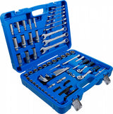 TOOL KIT WITH WRENCHES | 6.3 MM (1/4") / 10 MM (3/8") | 92 PCS (74701)