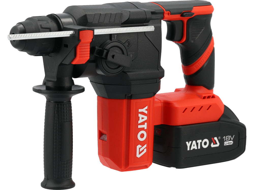 BRUSHLESS ROTARY HAMMER 18V SDS PLUS 2.5J - BATTERY 4 AH (YT-827721)