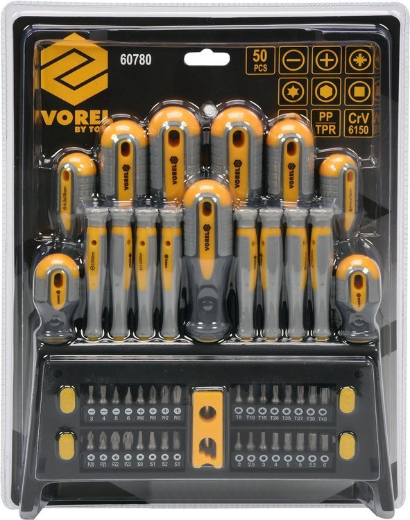 SCREWDRIVER SET 50PCS (60780)