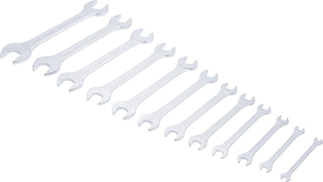 DOUBLE OPEN END SPANNER SET | 6 X 7 - 30 X 32 MM | 12 PCS. (1233)