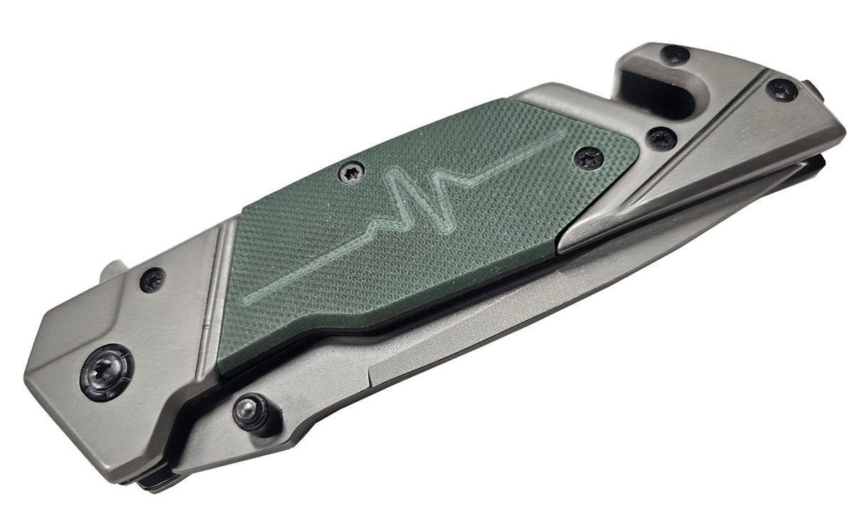 FOLDING KNIFE | 3-IN-1 | STAINLESS STEEL | 20.2 CM (SK3)