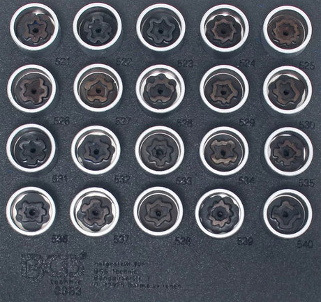 TOOL TRAY 1/6: RIM LOCK SOCKET SET FOR VAG | 20 PCS. (8963)