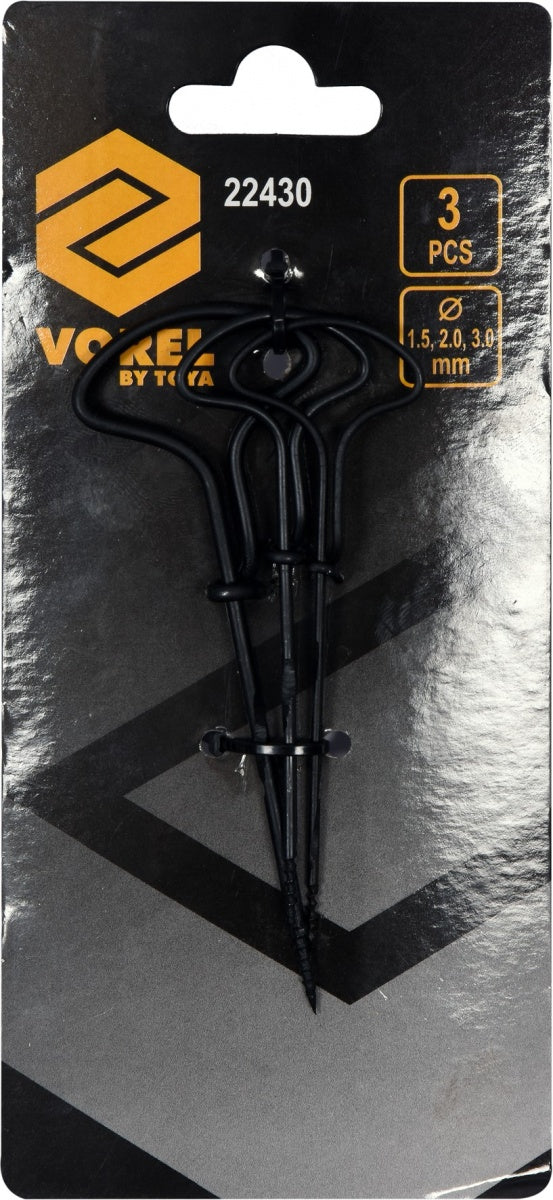 HAND DRILL BIT SET | 1.5-2.0-3.0 MM | 3 PCS. (22430)