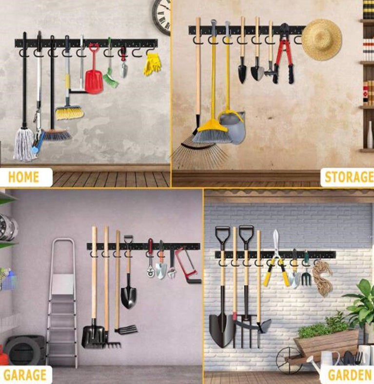 WALL-MOUNT TOOL HOLDERS (WITHOUT TOOLS) | 20 HOOKS | 4 PCS. X 40 CM | 160 CM (TH64)