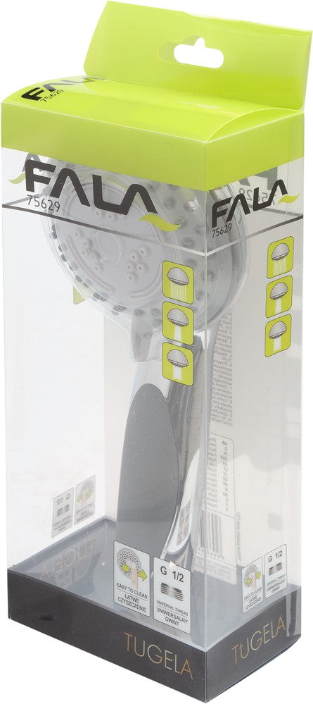 SHOWER HEAD 3-FUNCTION, CHROME, "TUGELA" (75629)