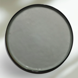 PLATE CANCAN | GLOSSY | BLACK RIM | CERAMIC | Ø21CM (69980)