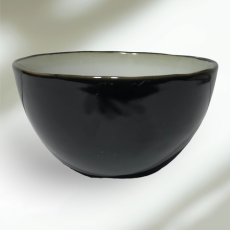BOWL CANCAN | GLOSSY | BLACK | CERAMIC | Ø14CM | H8CM (69981)