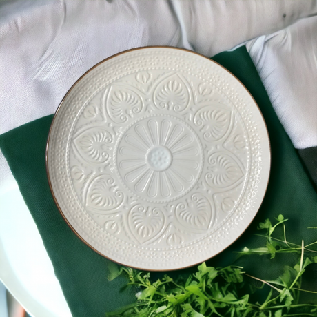 PLATE SALSA | WHITE | GLOSSY | CERAMIC | Ø27CM (69983)
