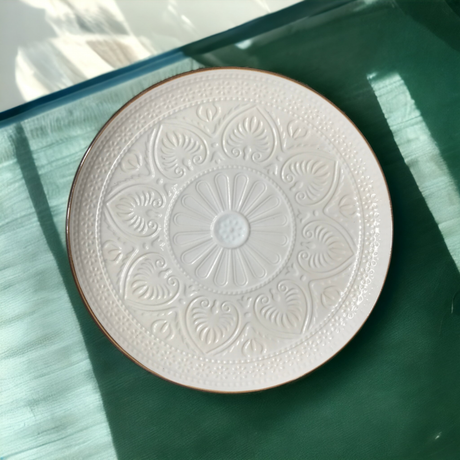PLATE SALSA | WHITE | GLOSSY | CERAMIC | Ø27CM (69983)