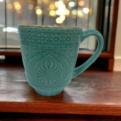 MUG SALSA | GREEN | GLOSSY | CERAMIC | Ø9CM | H10CM | 350ML (69989)