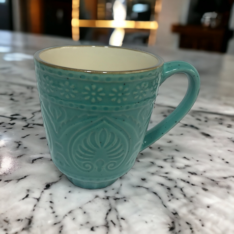 MUG SALSA | GREEN | GLOSSY | CERAMIC | Ø9CM | H10CM | 350ML (69989)