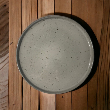 PLATE STEPP | GREY | GLOSSY | CERAMIC | Ø27CM (69990)