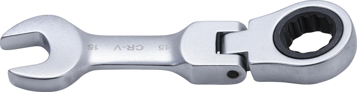 RATCHET COMBINATION WRENCH | SHORT | ADJUSTABLE | 15 MM (6915)