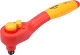 INSULATED RATCHET FOR ELECTRICIAN VDE, 200 MM 3/8" (YT-21071)