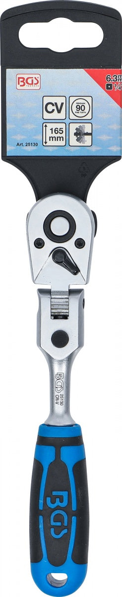 FLEXIBLE RATCHET | WITH LOCKING POSITION | 6.3 MM (1/4") | 165 MM (25130)
