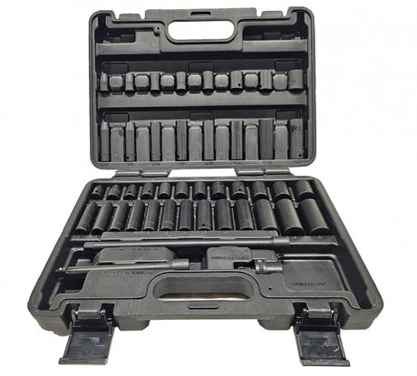 IMPACT TOOL SET | CR-MO | METRIC AND IMPERIAL SIZES | 10 MM (3/8") | 44 PCS. (SK4501)