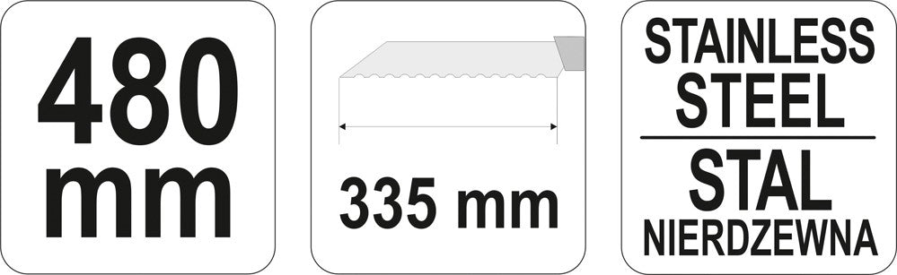 KNIFE FOR MINERAL WOOL  483MM (YT-7624)