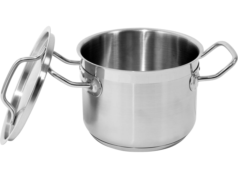 DEEP STOCKPOT W/LID SS 16X12CM  2,4L (YG-00001)