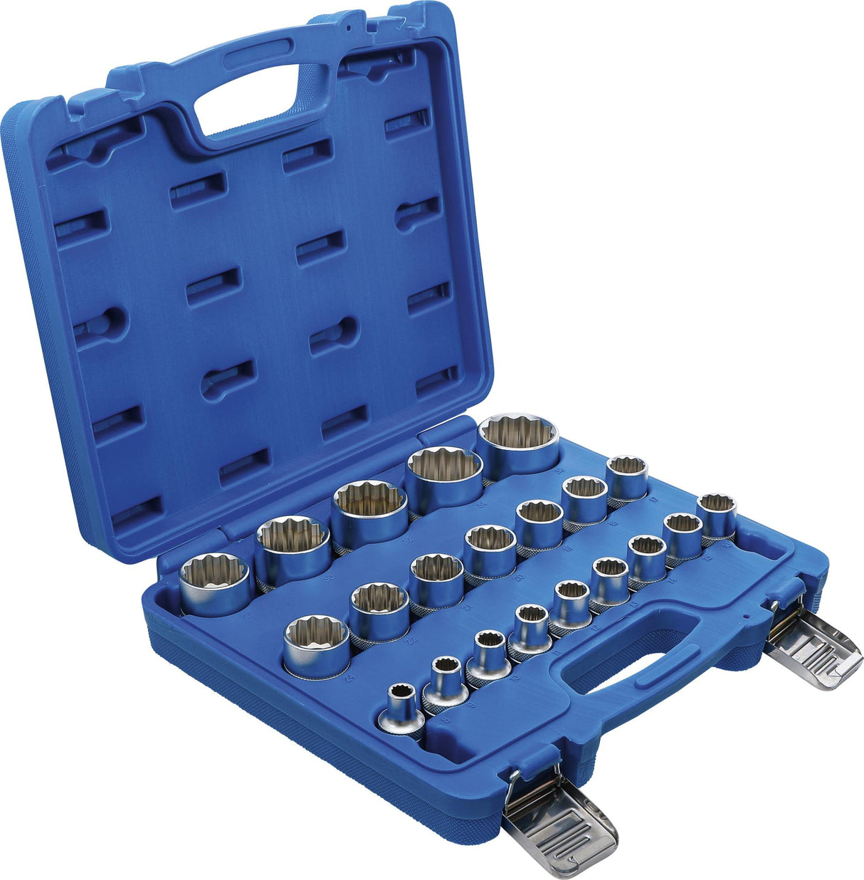 SOCKET SET, 12-POINT | 12.5 MM (1/2") DRIVE | 8 - 36 MM | 21 PCS. (2267)