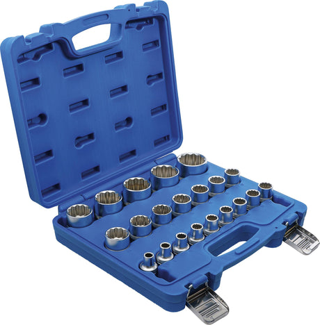 SOCKET SET, 12-POINT | 12.5 MM (1/2") DRIVE | 8 - 36 MM | 21 PCS. (2267)