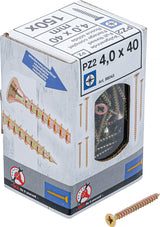 MULTI-PURPOSE SCREWS | CROSS SLOT PZ2 | 4.0 X 40 MM | 150 PCS. (88043)