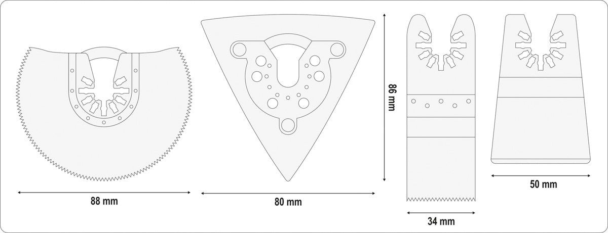 OSCILATING  MULTITOOL 18V - BODY (YT-82819)