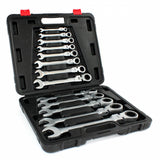 RATCHET WRENCH SET | FLEX HEAD | PLASTIC BOX | 8-32 MM | 13 PCS. (SK5003)