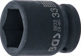 IMPACT SOCKET, HEXAGON | 20 MM (3/4") DRIVE | 33 MM (5633)