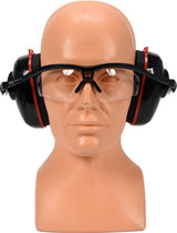 COMBINED EYE&EAR PROTECT. MUFFS TRANSP. (YT-74636)