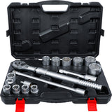 SOCKET SET | WITH REVERSIBLE RATCHET, EXTENDABLE | 20 MM (3/4") DRIVE | 19 - 50 MM | 16 PCS. (71024)