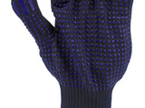 COTTON-POLYESTER GLOVES, PVC DOTS, "PSD" (74104)
