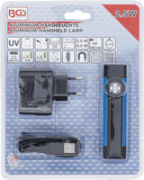 UV-ALUMINUM HANDHELD LAMP | 2.5 W (85343)