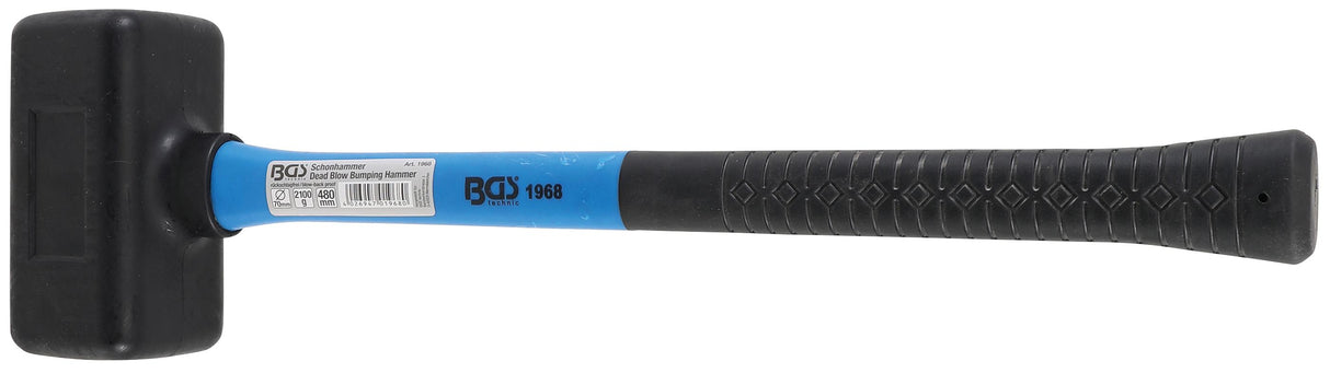 DEAD BLOW HAMMER | FIBREGLAS SHAFT | SOFT HEAD | Ø 70 MM | 2100 G (1968)