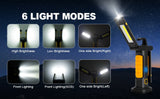 WORK LAMP RECHARGEABLE | COB CHIP + CREE XPG | 2 COB | 1200 LM (PWL2M)