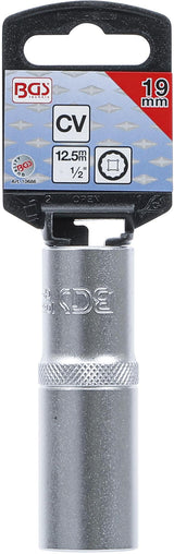 SOCKET, 12-POINT, DEEP | 12.5 MM (1/2") DRIVE | 19 MM (10686)