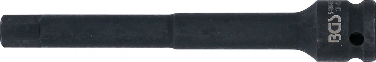 IMPACT BIT SOCKET | LENGTH 150 MM | 12.5 MM (1/2") DRIVE | INTERNAL HEXAGON 12 MM (5490-H12)
