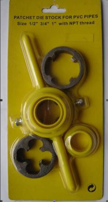 THREAD DIE SET WITH HOLDER 1/2"-3/4"-1" (SK3569)