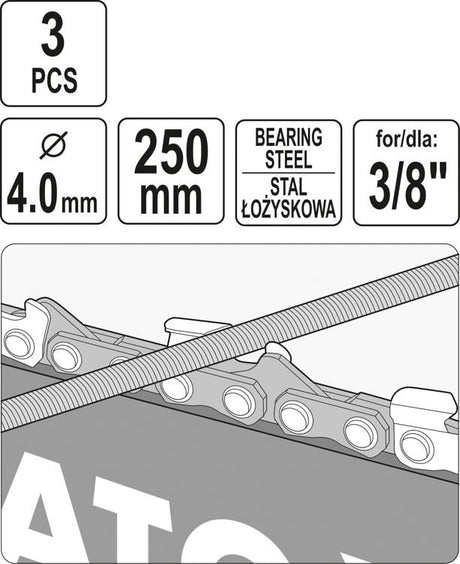 CHAIN SAW FILE ROUND 4,0MM (YT-85025)