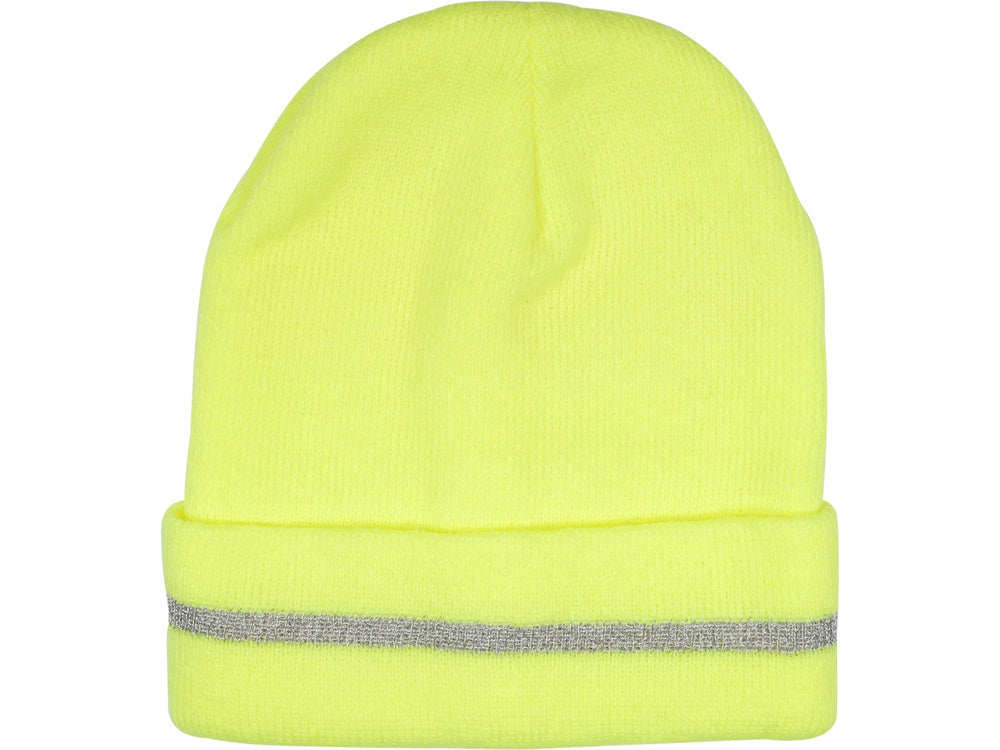 KNITTED WINTER HAT YELLOW HI-VIS (74233V)