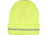 KNITTED WINTER HAT YELLOW HI-VIS (74233V)
